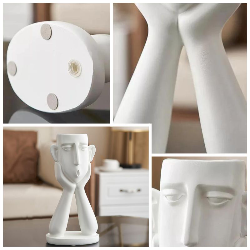 Minimalist Head Figurine for Modern Interiors