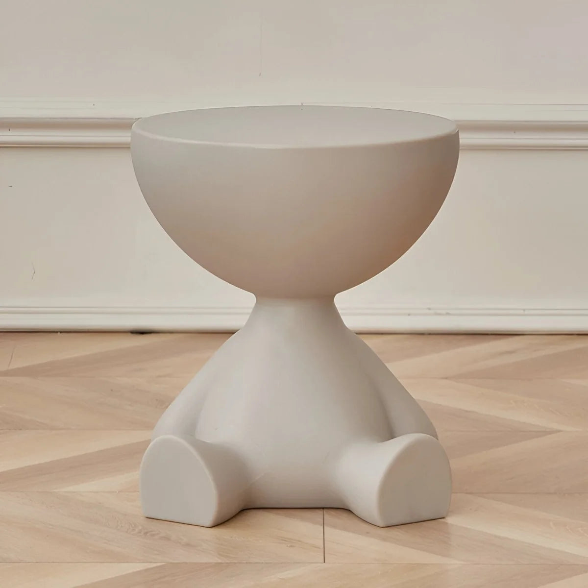 Coffee Table Round Plastic Space-Saving Lightweight