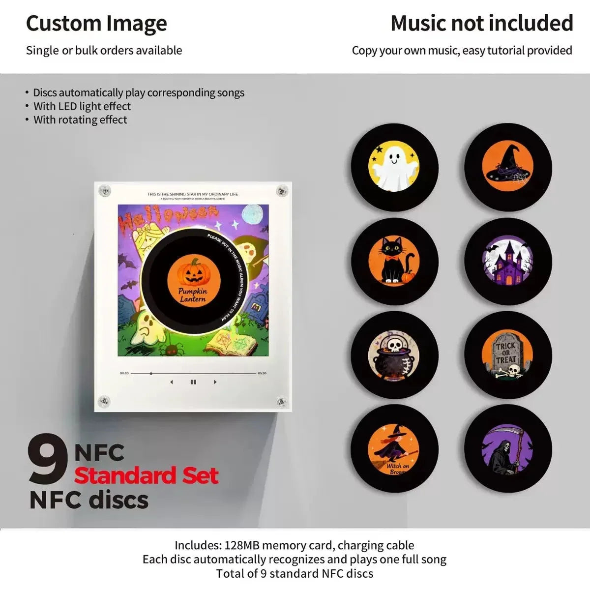 Night Light Rotating Vinyl NFC Music Link
