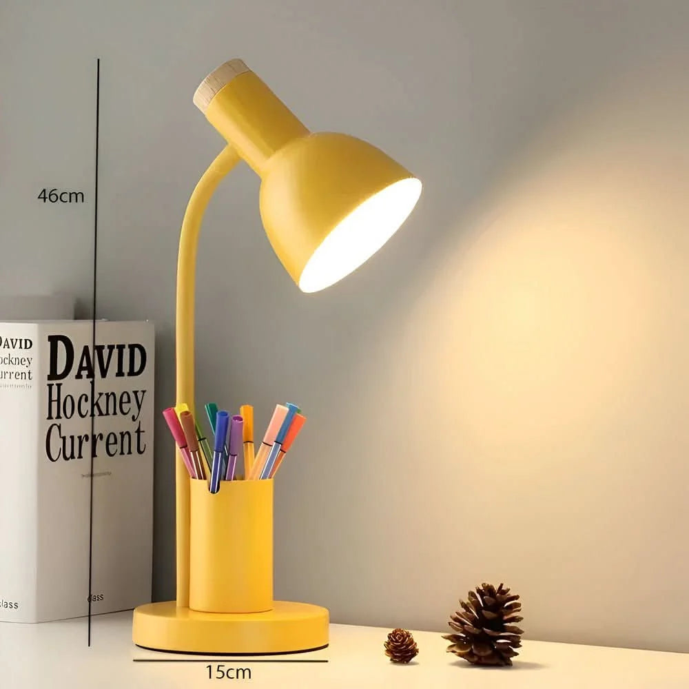 Desk Lamp LED With Built-In Pen Holder Three Color Temperatures