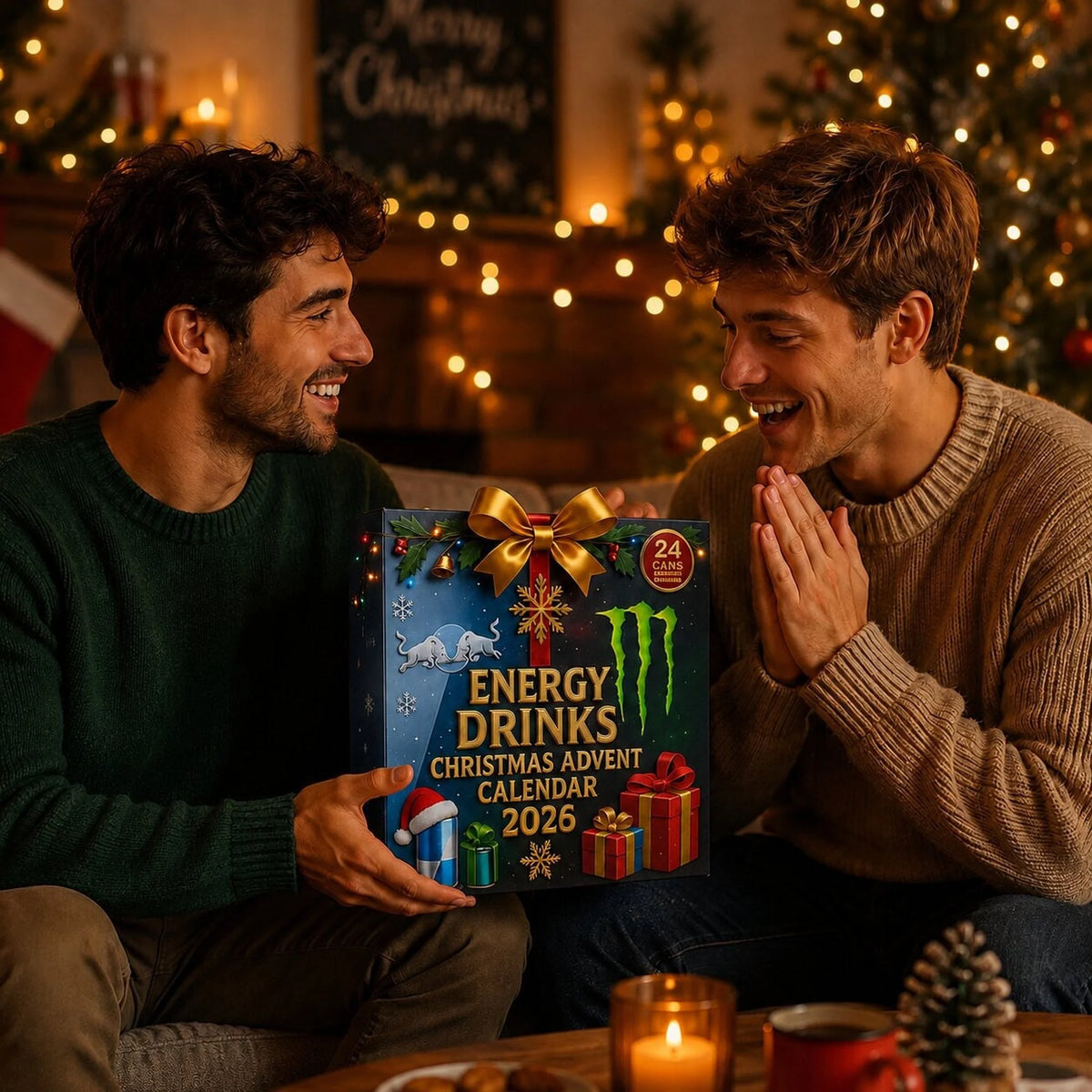 Advent Calendar Energy Drink Can Designs 24-Day Countdown