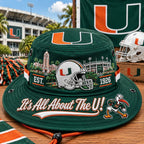 Boonie Hat Football Helmet Design Wide Brim Adjustable Chin Cord