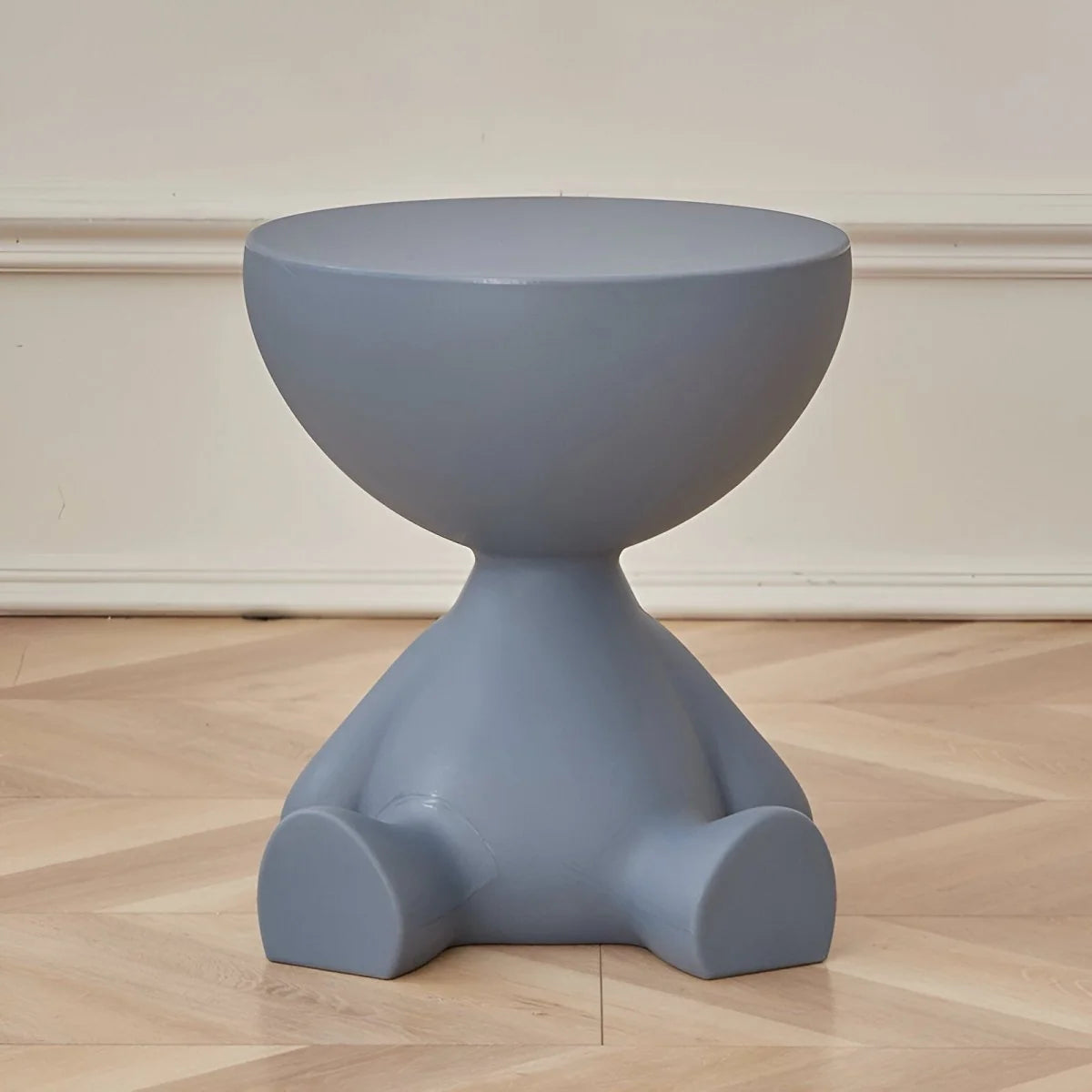 Coffee Table Round Plastic Space-Saving Lightweight
