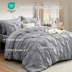 Comforter Set Lightweight Microfiber All-Season Comfort