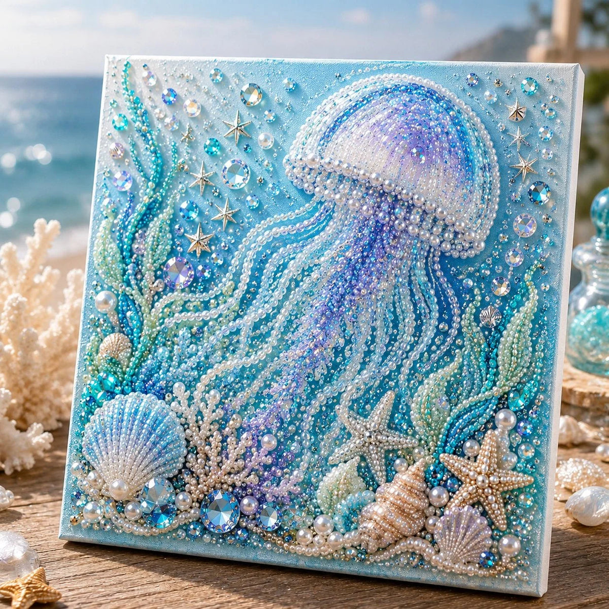 Pearl Mosaic Craft Kit 3D Ocean Animal Designs