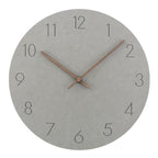 Wall Clock Silent Movement Minimalist Nordic Design Walnut Wood Hands