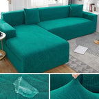 L-Shaped Sofa Cover Polyester Machine-Washable Stain Protection
