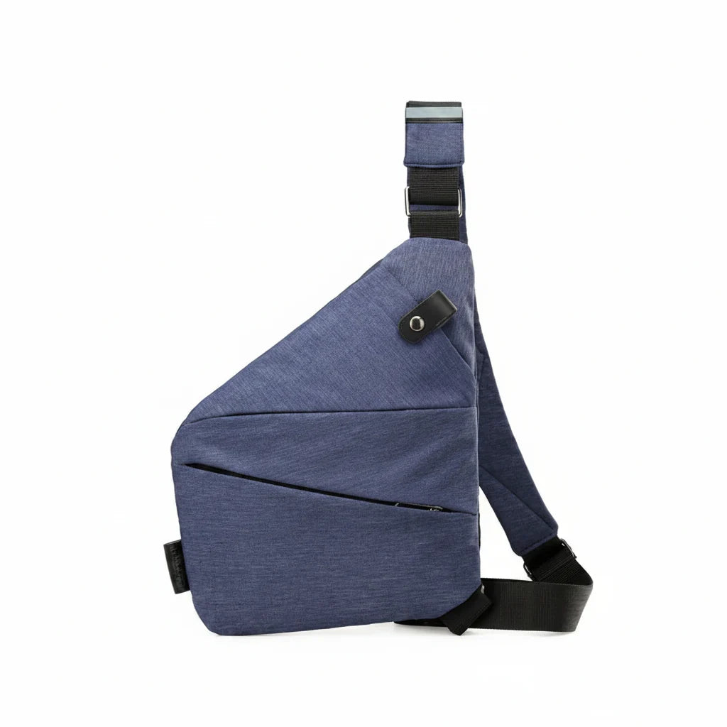 Crossbody Bag RFID-Blocking Cut-Resistant Strap Water-Repellent Fabric