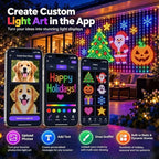 LED Net Lights RGBIC Dynamic Color Effects