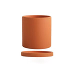 Ceramic Flower Pot Matte Glazed With Drainage Hole & Saucer