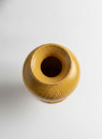Yellow Terracotta Pedestal Decorative Vase