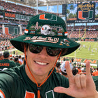 Boonie Hat Football Helmet Design Wide Brim Adjustable Chin Cord
