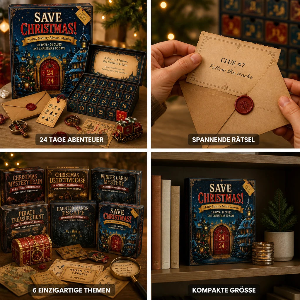 Puzzle Advent Calendar 24-Day Escape Room Puzzles