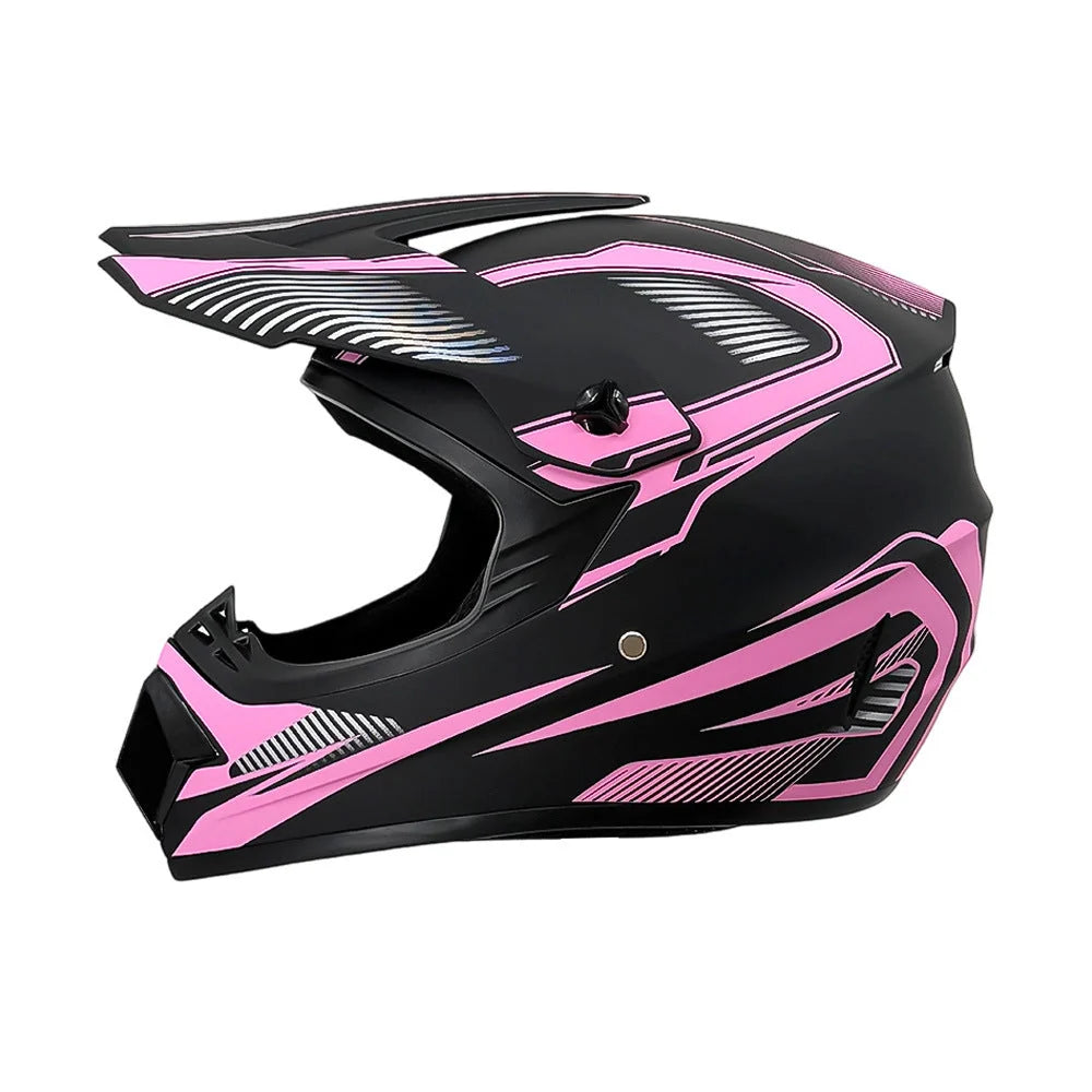 Dirt Bike Helmet Full Face Adjustable Visor Reinforced Chin Guard