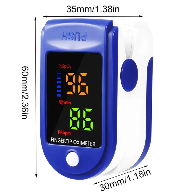 Pulse Oximeter Fingertip Portable HD LED Display