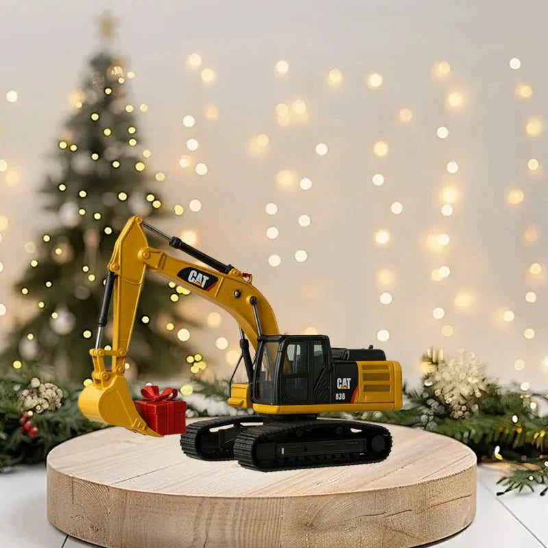Construction Vehicle Advent Calendar Die-Cast Metal 24-Piece Set With Moving Parts