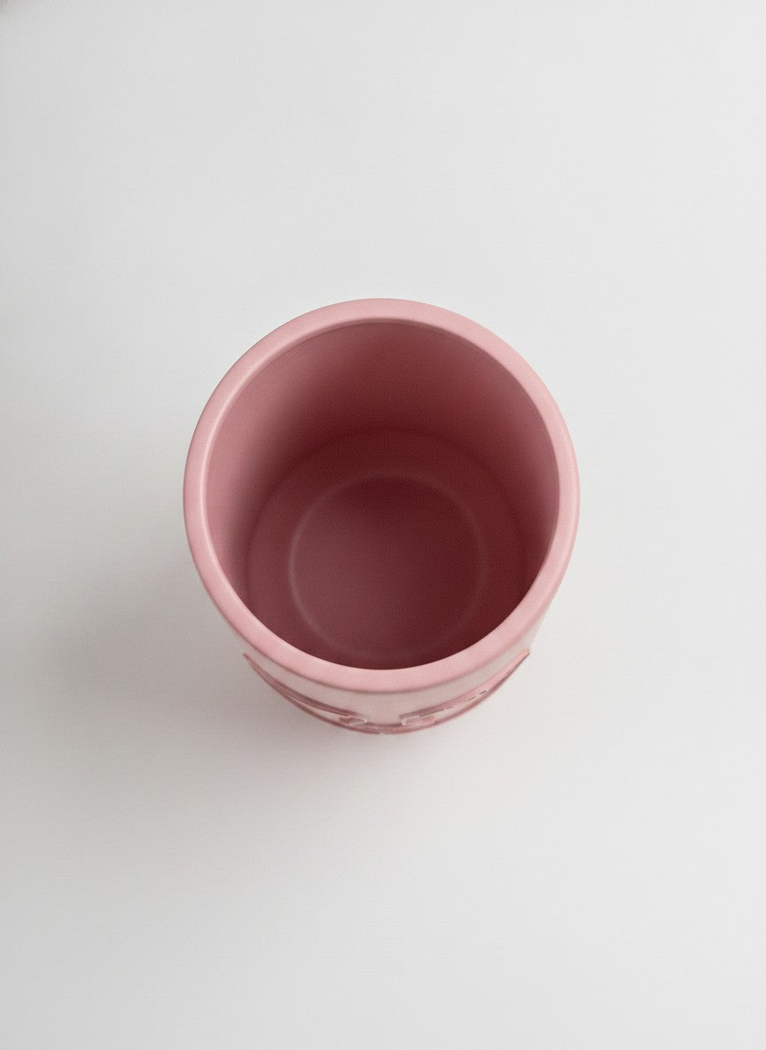 Pink Minimalist Face Sculpture Vase