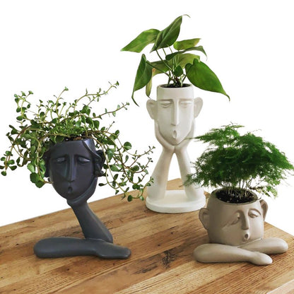 Minimalist Head Figurine for Modern Interiors