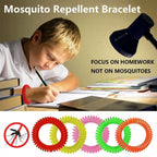 Mosquito Repellent Wristbands DEET-Free Waterproof 24-Pack