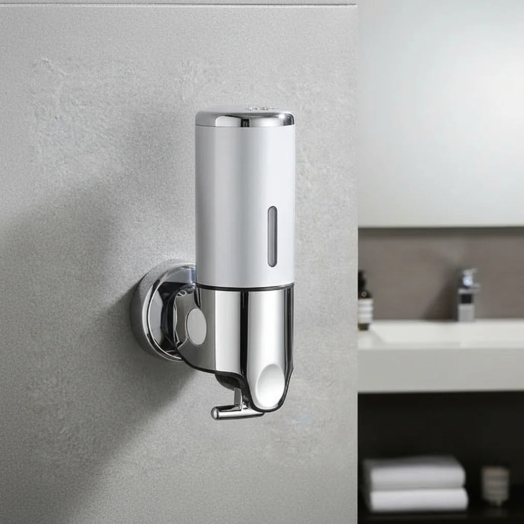 Soap Dispenser Wall-Mounted Stainless Steel 16.9 Oz Capacity