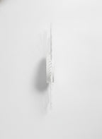 White Sunburst Geometric Accent Clock