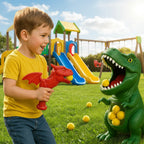 Dinosaur Blaster Toy Manual Foam Ball Target Game
