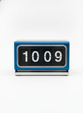 Blue Retro Digital Flip Desk Clock