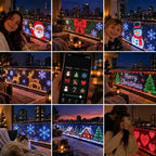 LED Net Lights RGBIC Dynamic Color Effects