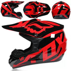 Dirt Bike Helmet Full Face Adjustable Visor Reinforced Chin Guard