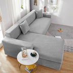 L-Shaped Sofa Cover Polyester Machine-Washable Stain Protection