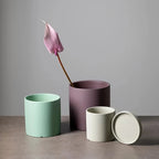 Ceramic Flower Pot Matte Glazed With Drainage Hole & Saucer
