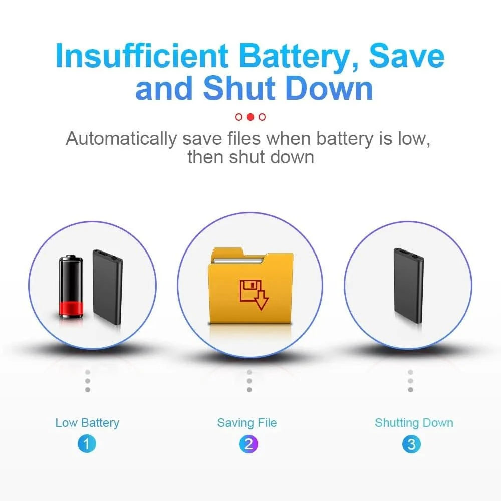 Voice Recorder Voice-Activated Up to 50 Hours Recording