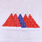 Santa Hat Soft Fleece Faux Fur Trim Pom-Pom