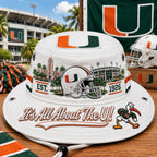 Boonie Hat Football Helmet Design Wide Brim Adjustable Chin Cord