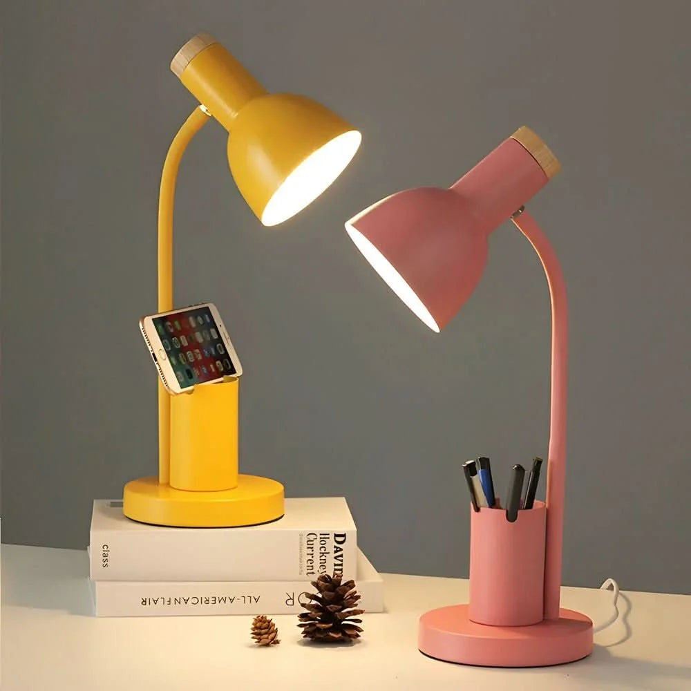 Desk Lamp LED With Built-In Pen Holder Three Color Temperatures