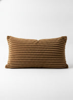 Brown Textured Chenille Pillow