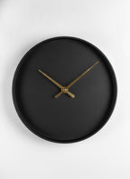 Black Minimalist Metal Frame Clock