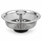 Kitchen Sink Strainer Stainless Steel Basket & Stopper