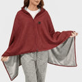Wearable Heated Blanket USB-Powered Three Heat Settings Fleece-Lined