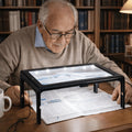 Tabletop Magnifier 3× LED Lights Foldable Design