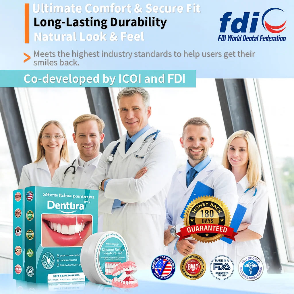 Dental Cover Set Silicone Upper & Lower Teeth
