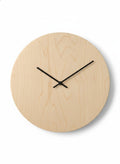 Beige Wooden Nordic Silent Clock