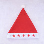 Santa Hat Soft Fleece Faux Fur Trim Pom-Pom