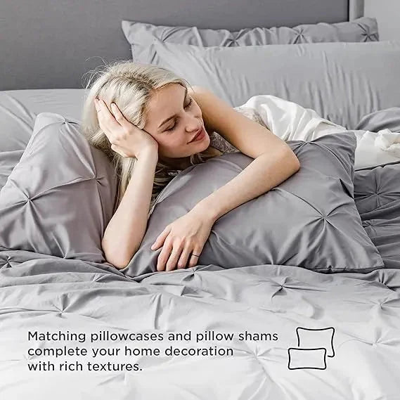 Comforter Set Lightweight Microfiber All-Season Comfort