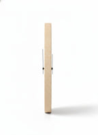 Beige Wooden Nordic Silent Clock