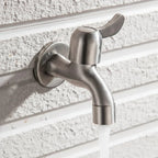 Outdoor Faucet 304 Stainless Steel Wall-Mounted Rust-Resistant