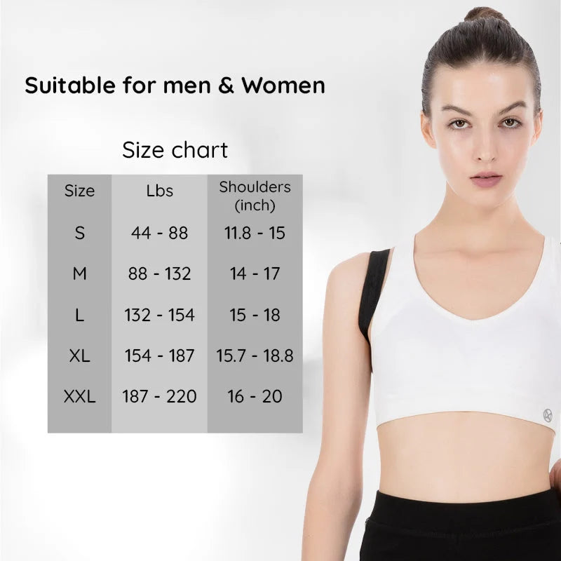 Posture Corrector Adjustable Breathable Under Clothing
