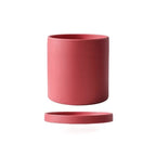 Ceramic Flower Pot Matte Glazed With Drainage Hole & Saucer