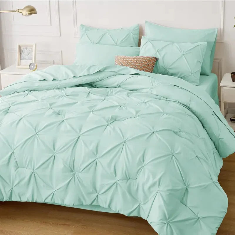 Comforter Set Lightweight Microfiber All-Season Comfort