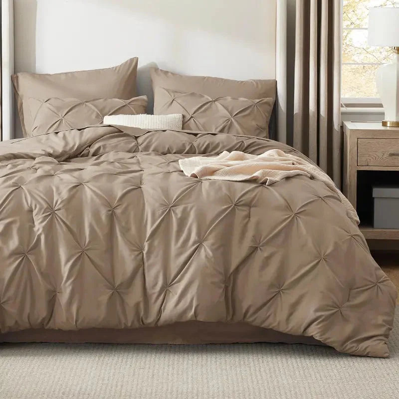 Comforter Set Lightweight Microfiber All-Season Comfort